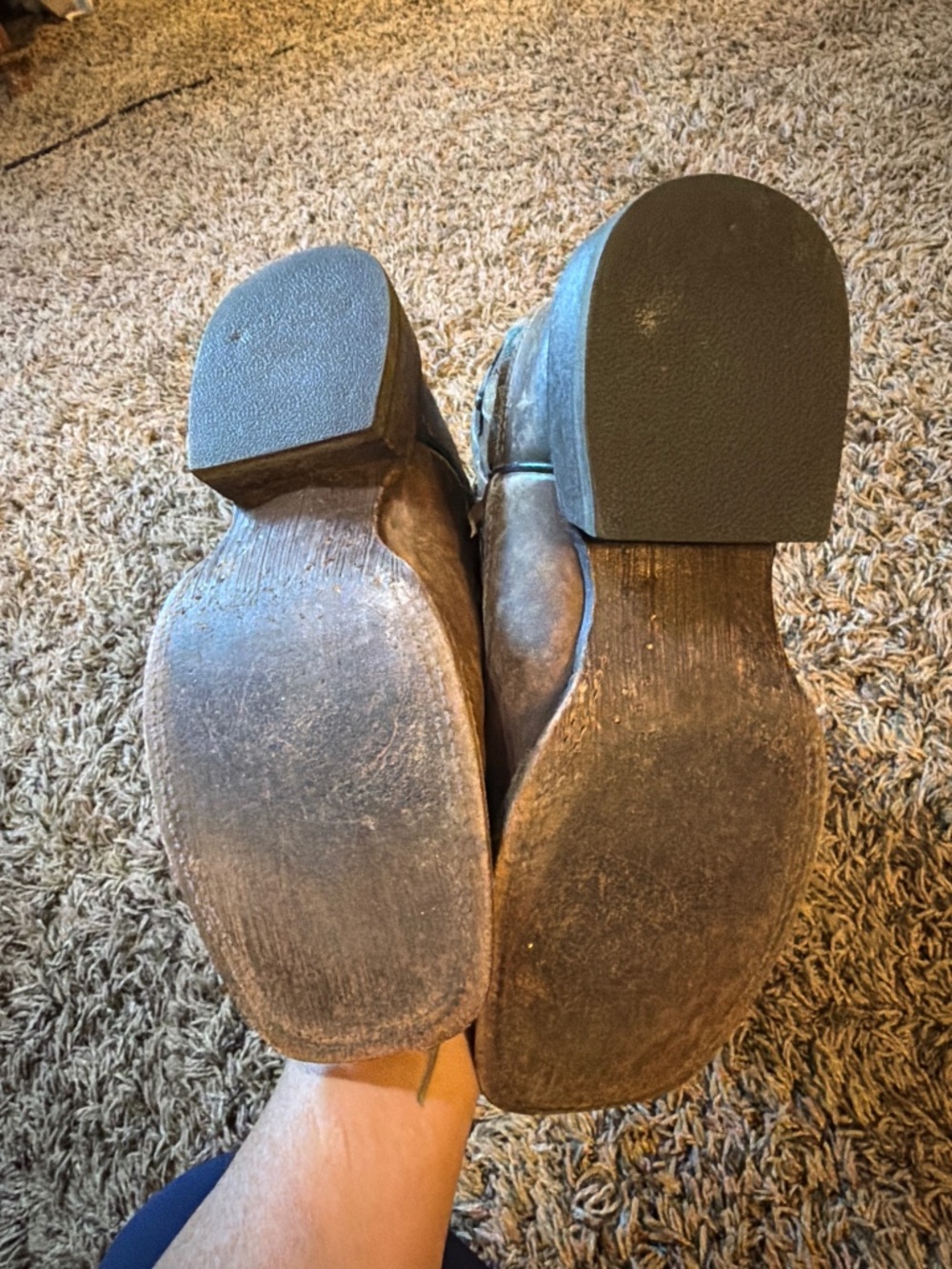 Distressed Brown Western Ariat Cowgirl  Boots